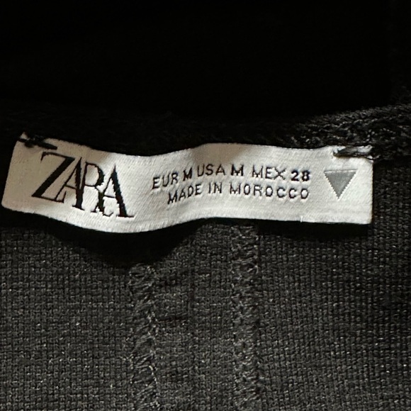 Zara Tank Dress Women Black Knit Round Neck Bodycon Sleeveless Sexy - Picture 5 of 15